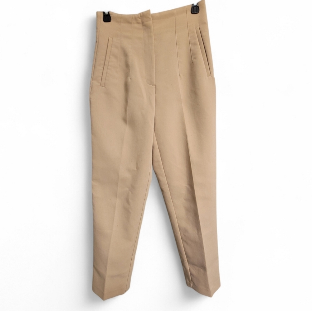 Zara Khaki Tailored Pants